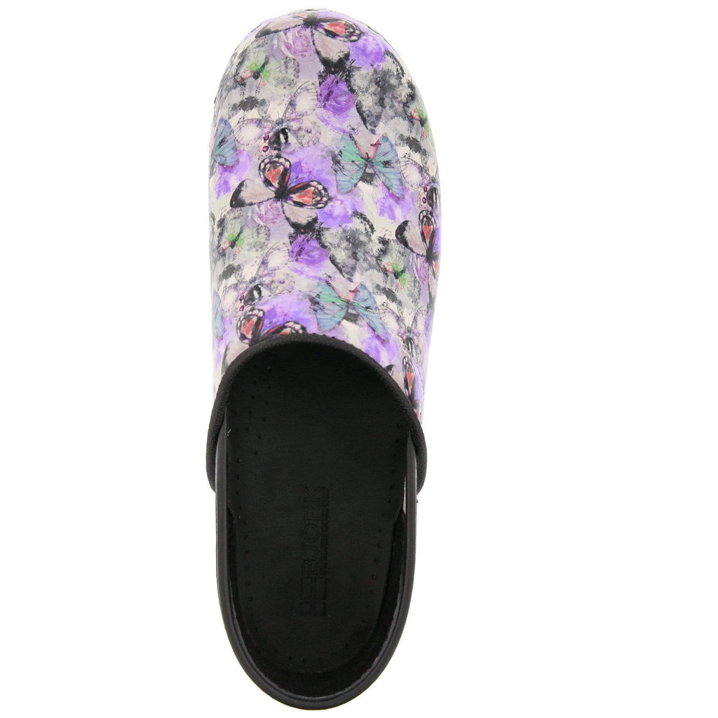 BJORK PROFESSIONAL Fjaril Butterfly Leder Clogs - CLOSEOUT