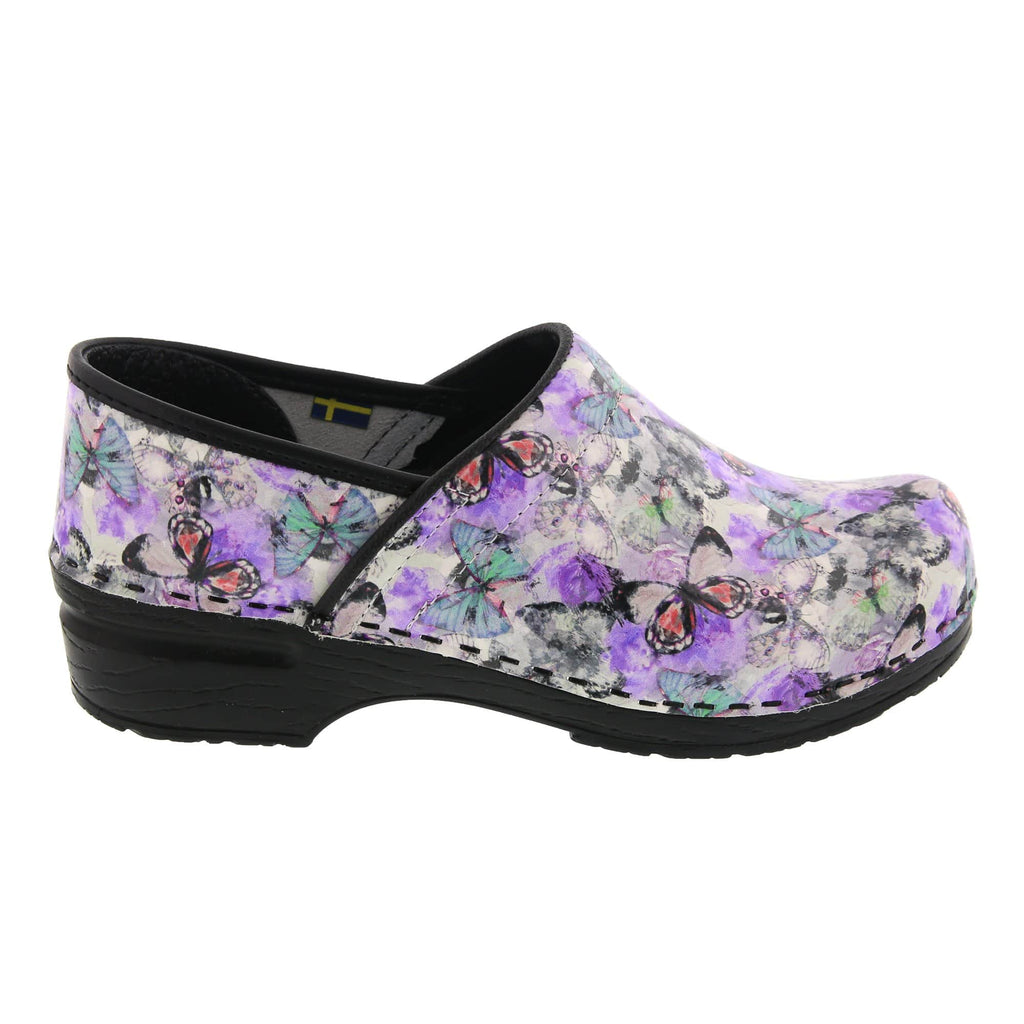 BJORK PROFESSIONAL Fjaril Butterfly Leder Clogs - CLOSEOUT