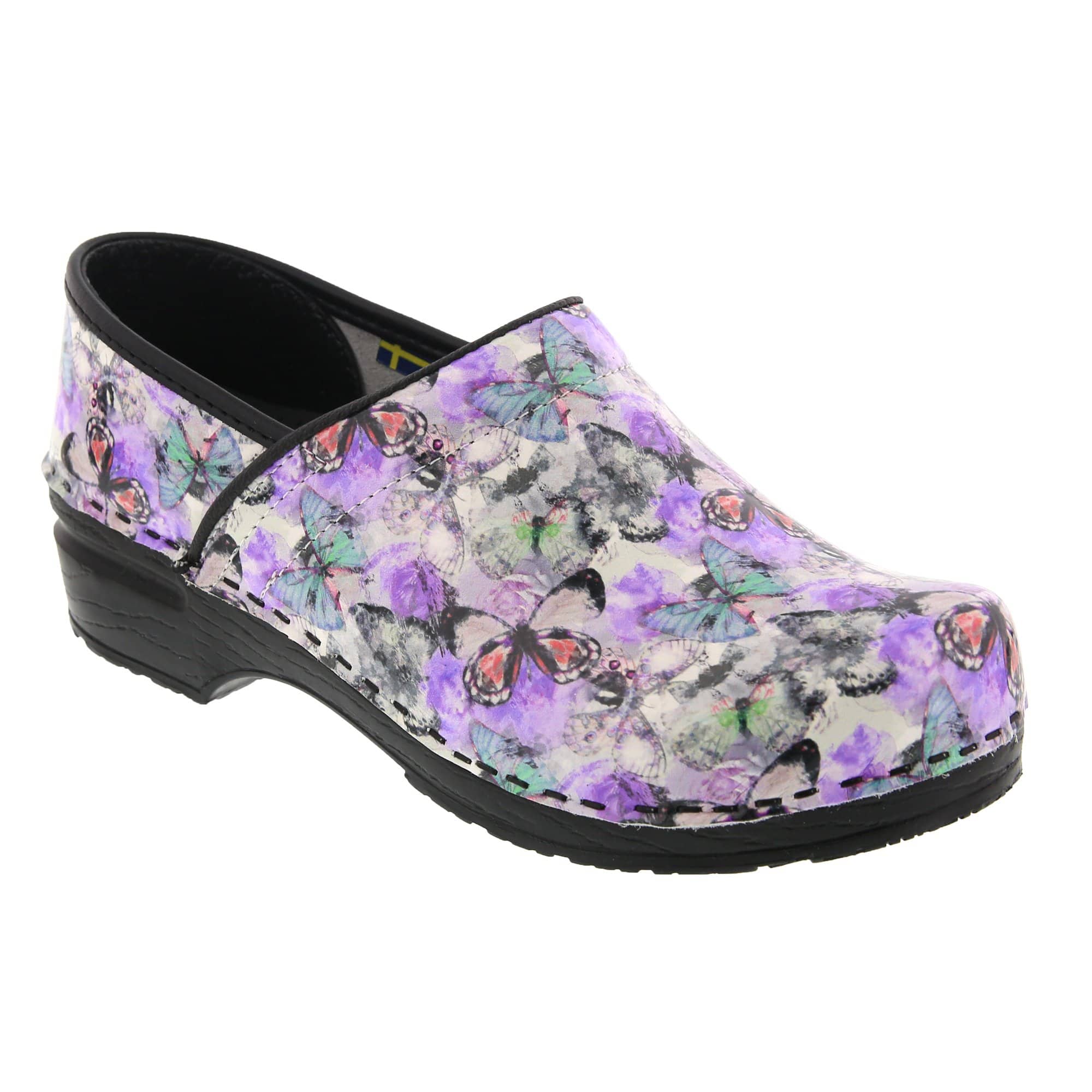 BJORK PROFESSIONAL Fjaril Butterfly Leder Clogs - CLOSEOUT