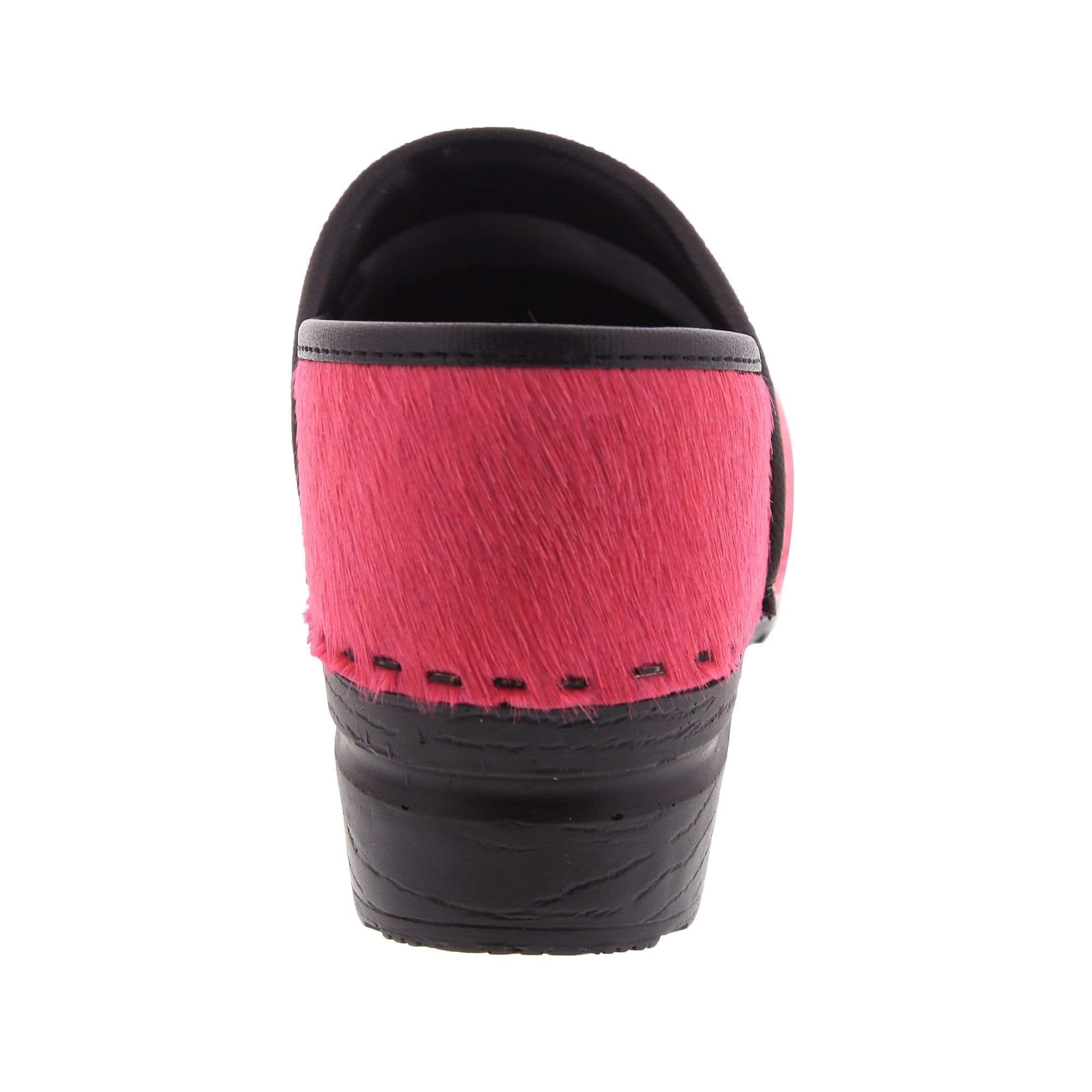 BJORK PROFESSIONAL Fuchsia Pelzleder Clogs