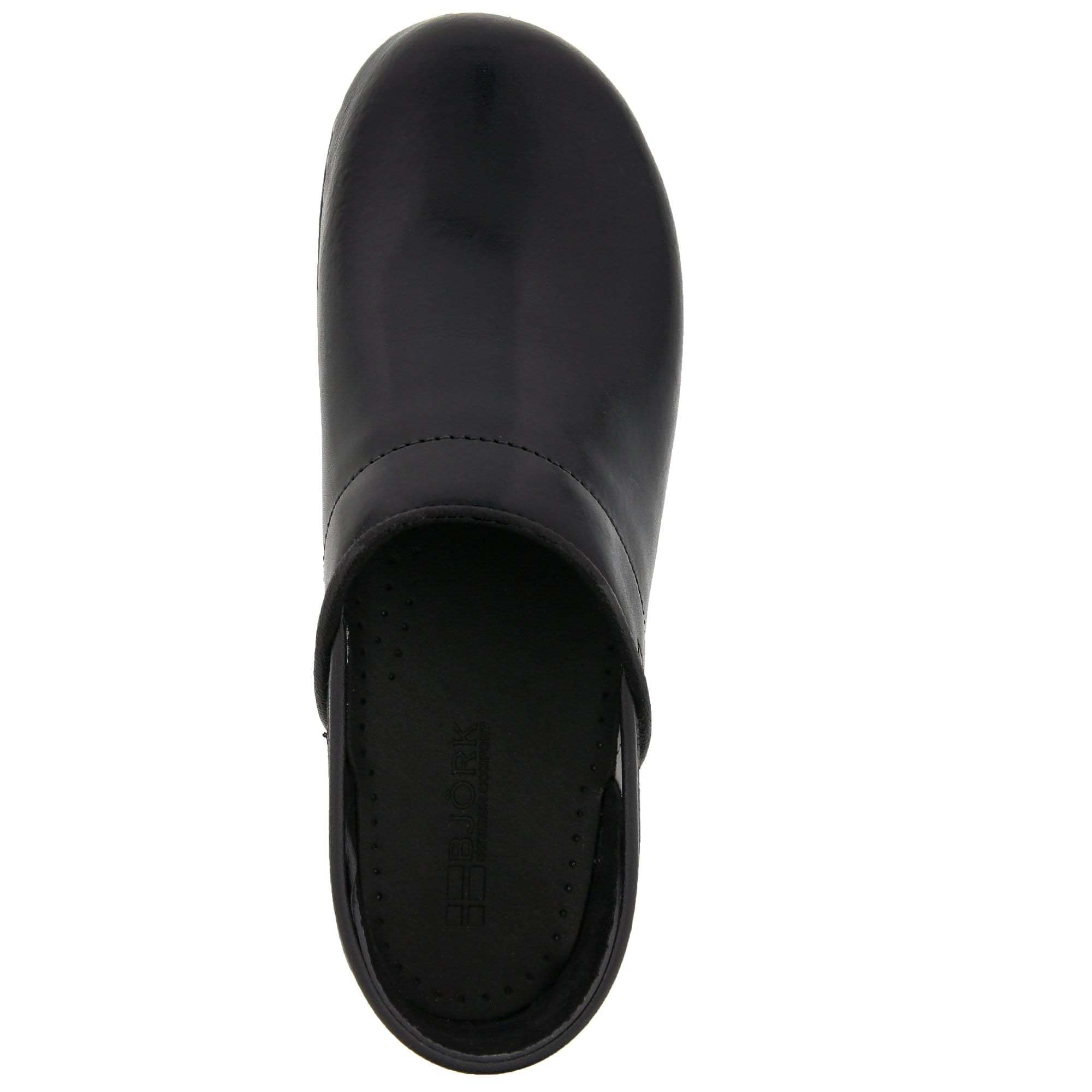 BJORK PROFESSIONAL Women's Black Cabrio Leather Clogs - CLOSEOUT