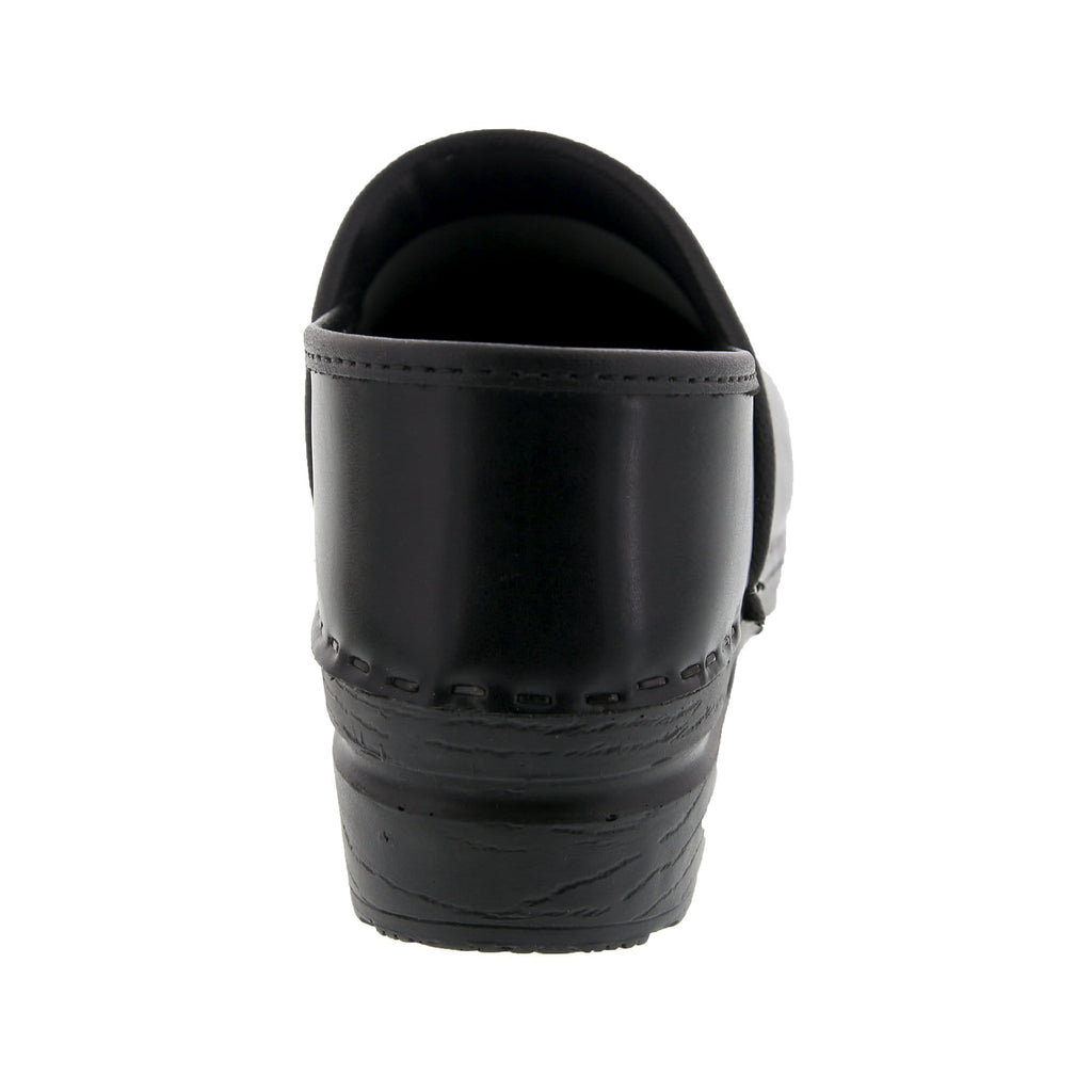 BJORK PROFESSIONAL Women's Black Cabrio Leather Clogs - CLOSEOUT