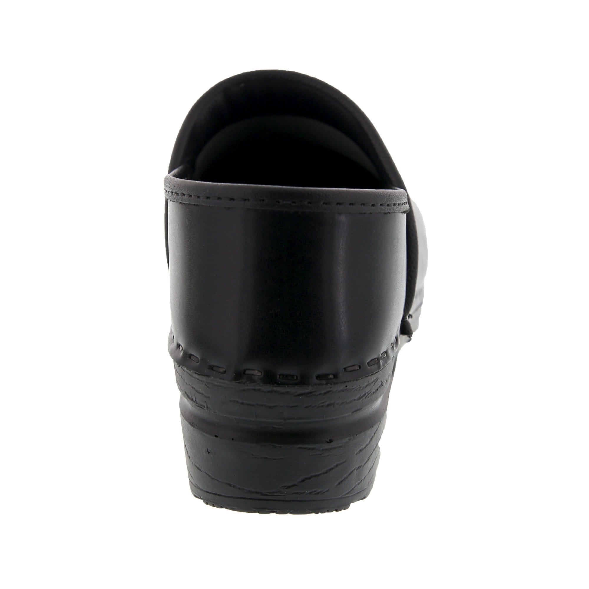 BJORK PROFESSIONAL Women's Black Cabrio Leather Clogs - CLOSEOUT