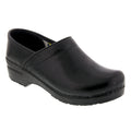 BJORK PROFESSIONAL Women's Black Cabrio Leather Clogs - CLOSEOUT