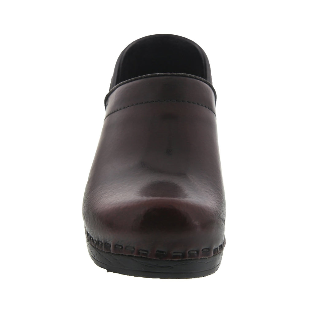 BJORK PROFESSIONAL Damen Bordeaux Cabrio Leder Clogs - CLOSEOUT