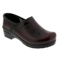 BJORK PROFESSIONAL Damen Bordeaux Cabrio Leder Clogs - CLOSEOUT