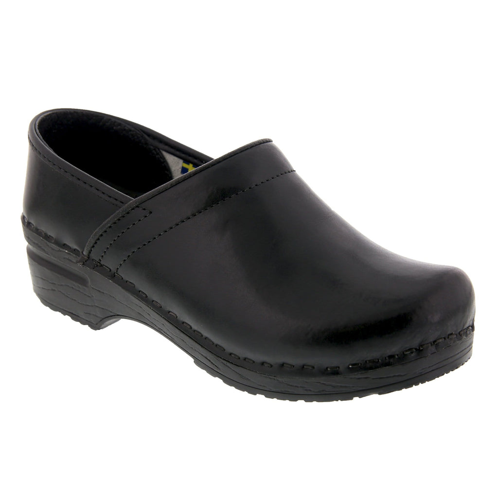 BJORK PROFESSIONAL Damen Cabrio Leder Clogs - CLOSEOUT