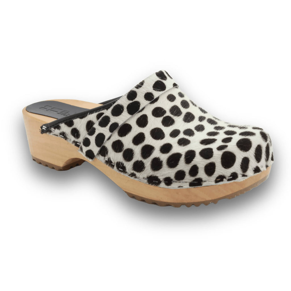 BJORK Safari Wood Öffnen Sie Dalmatin Clogs - CLOSEOUT