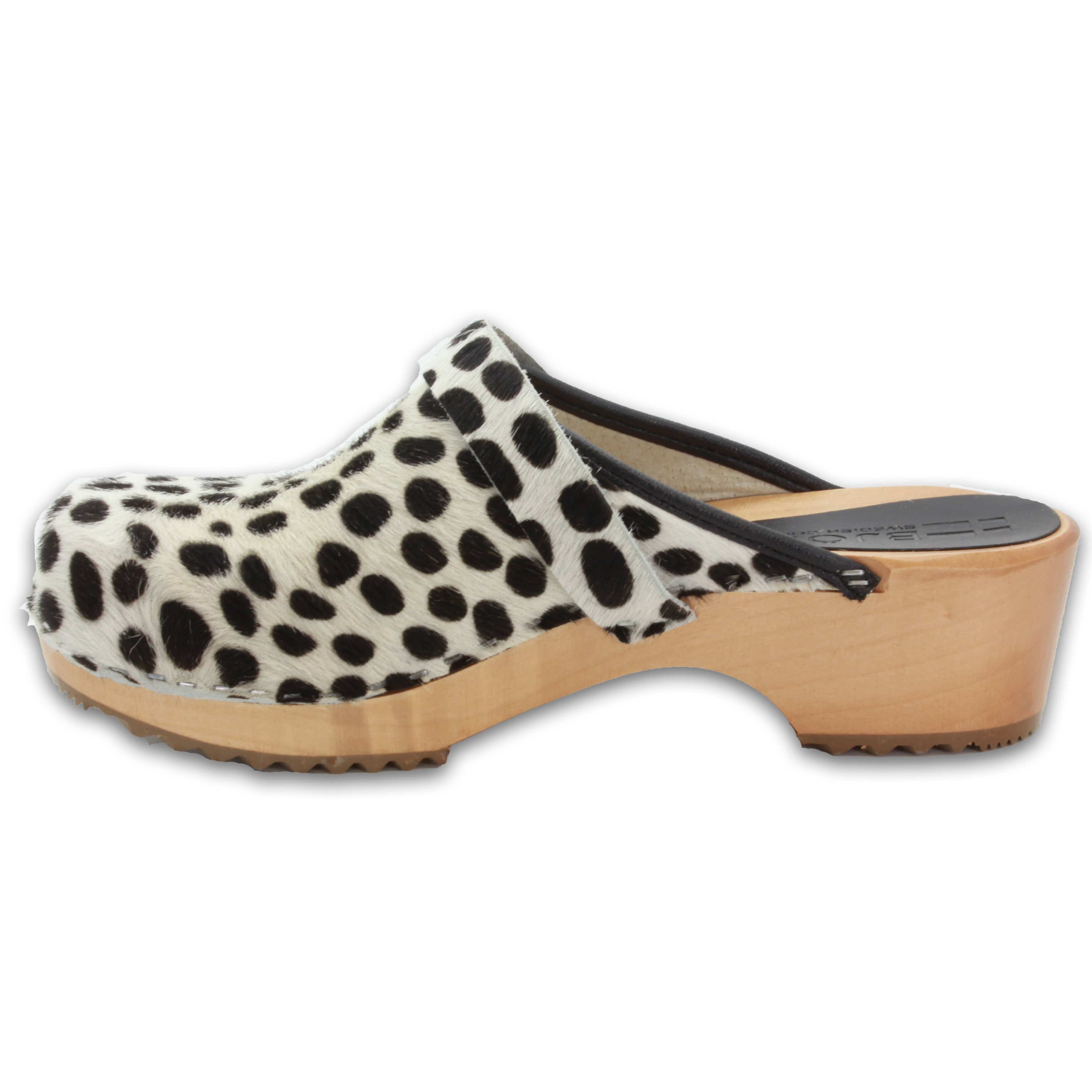 BJORK Safari Wood Öffnen Sie Dalmatin Clogs - CLOSEOUT