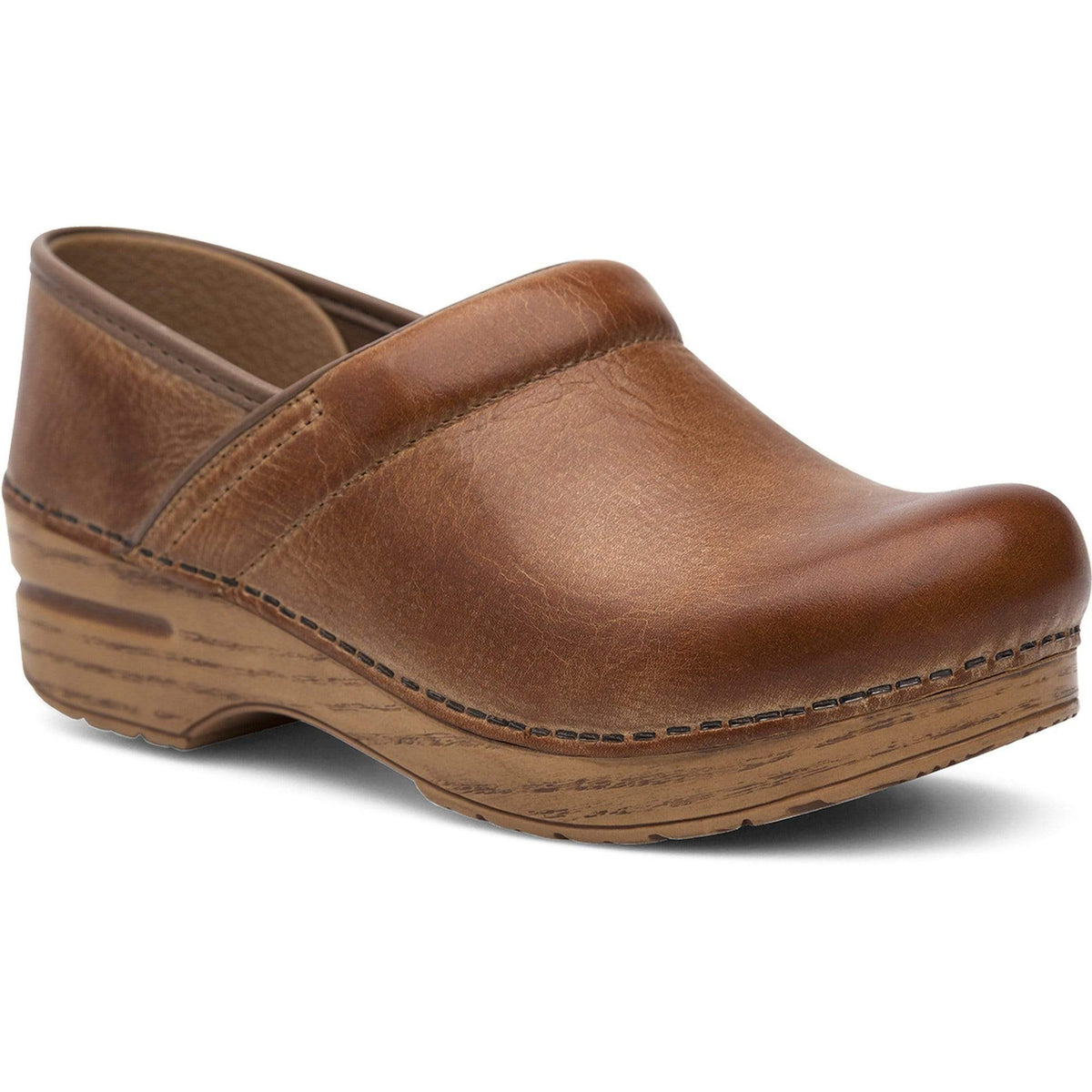 DANSKO WIDE Professionelle Honig Distressed Leder Clogs