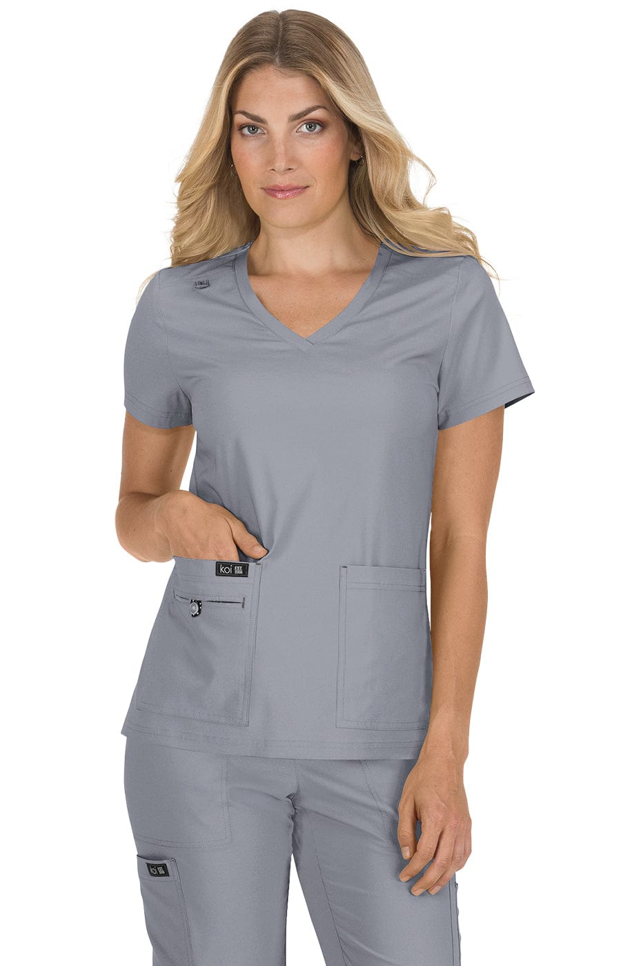 Koi Basics Becca Frauen 4-Taschen Stretch Scrub Top