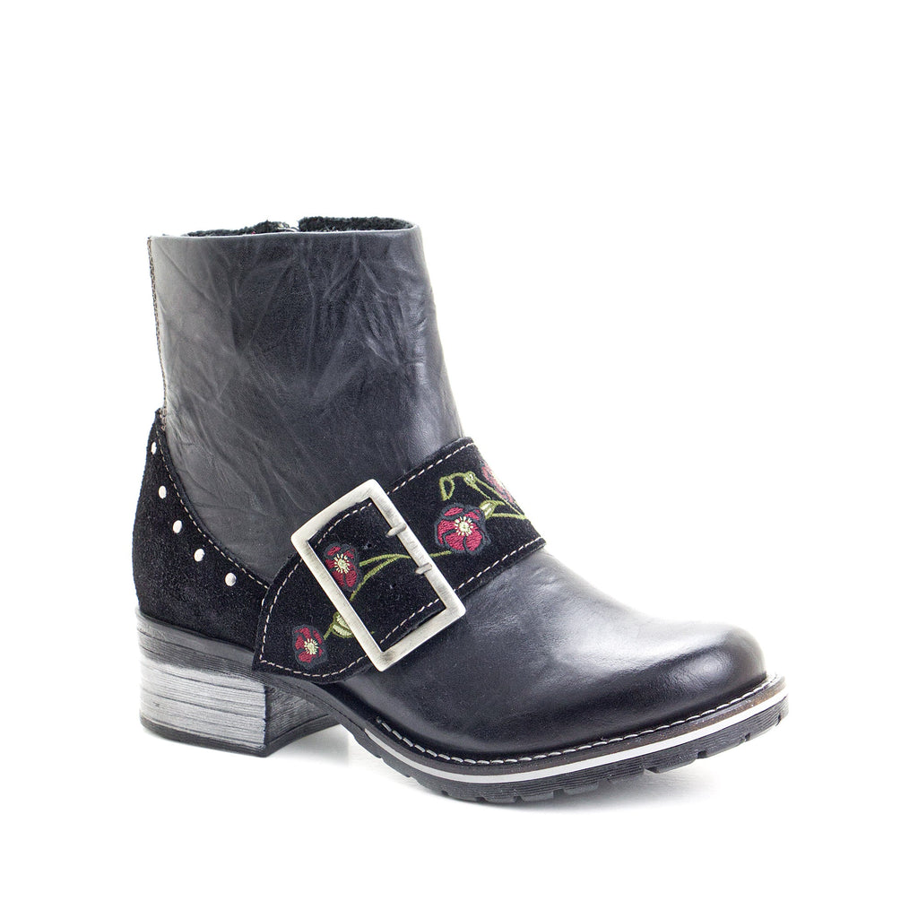 Dromedaris Kamilah Scrunched Leder & Suede Boot