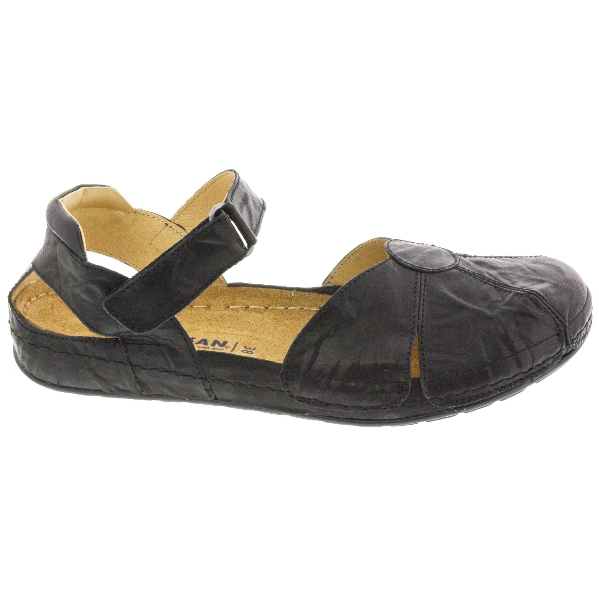 Sanosan Sarah Clog in gecrinkled Leder - CLOSEOUT