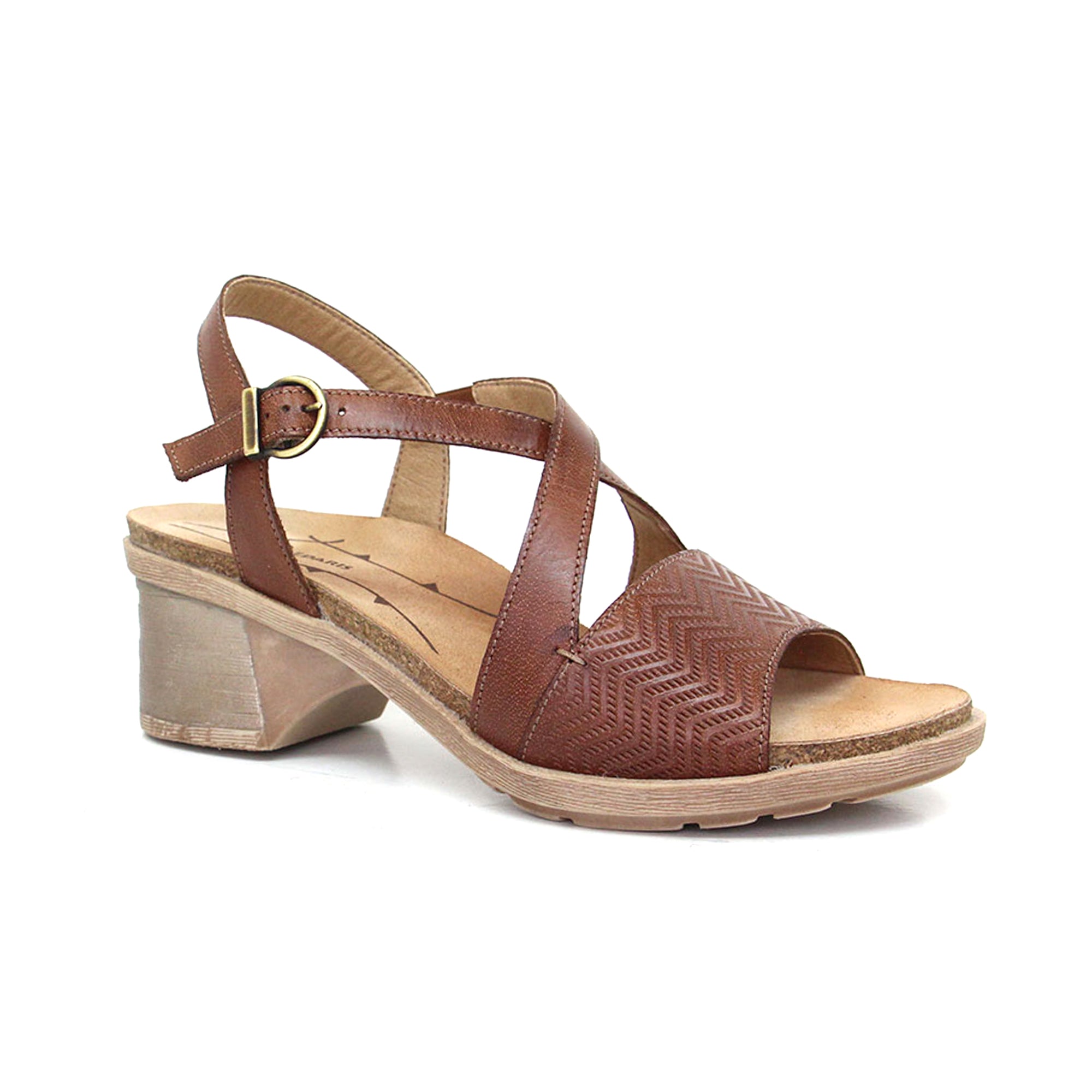 Dromedaris Sienna Einstellbare Ledersandale