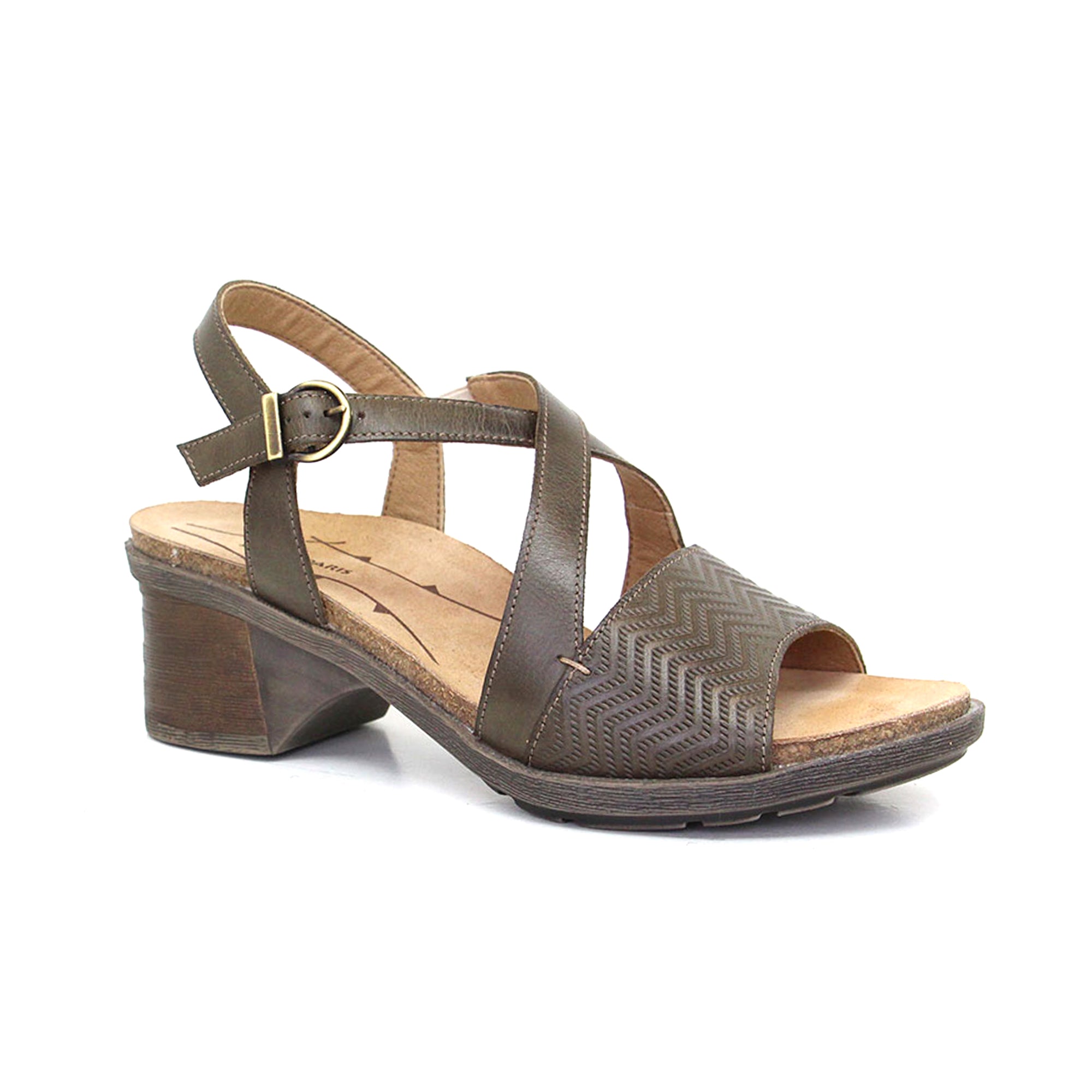 Dromedaris Sienna Einstellbare Ledersandale