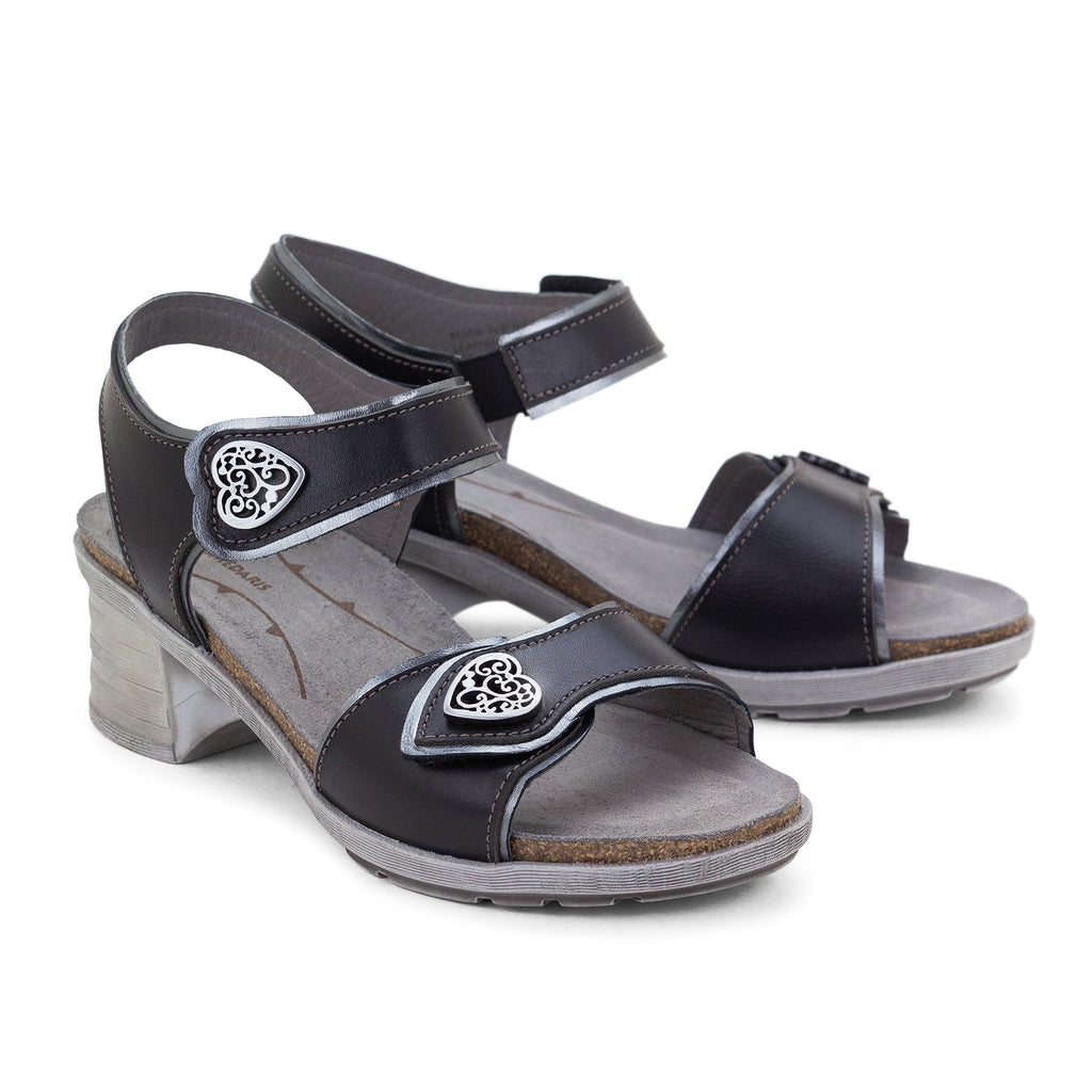 Dromedaris Silvie Einstellbare Ledersandalen