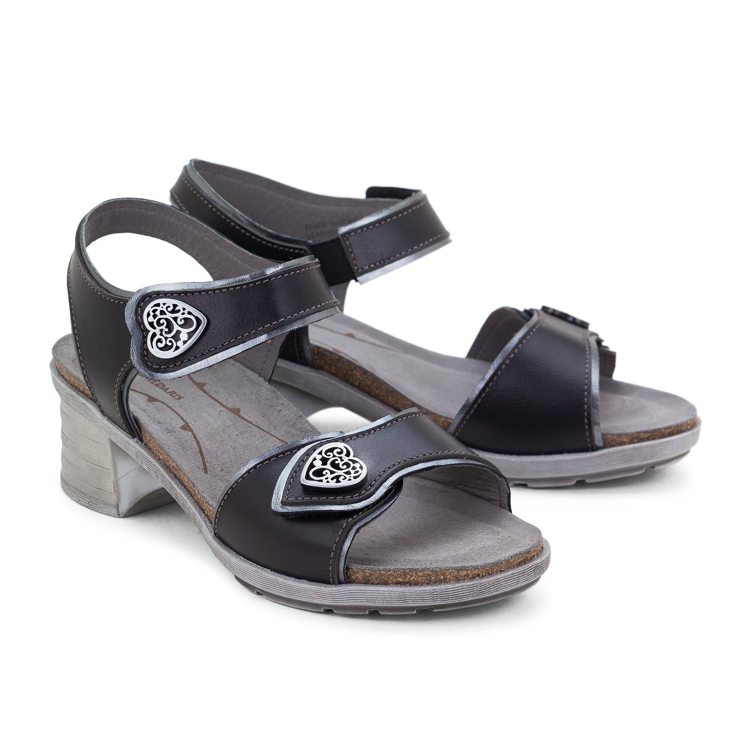 Dromedaris Silvie Einstellbare Ledersandalen