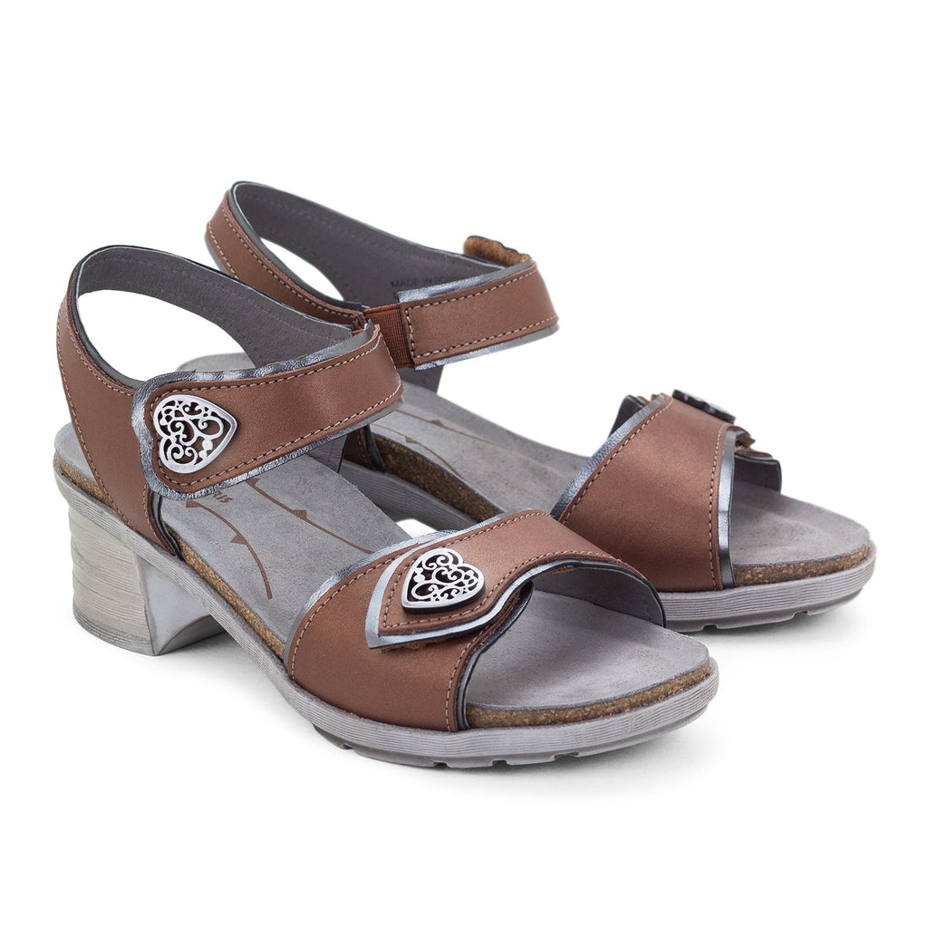 Dromedaris Silvie Einstellbare Ledersandalen