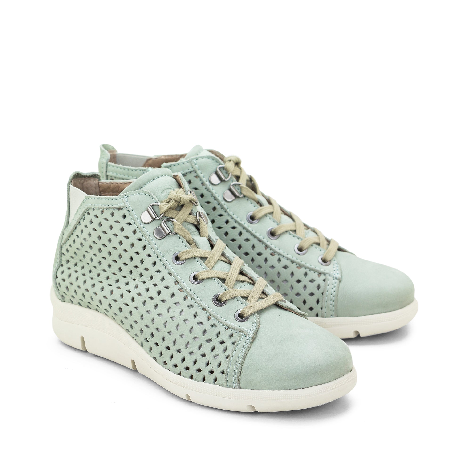 Dromedaris Victoria Perforierte Leder Sommer Bootie