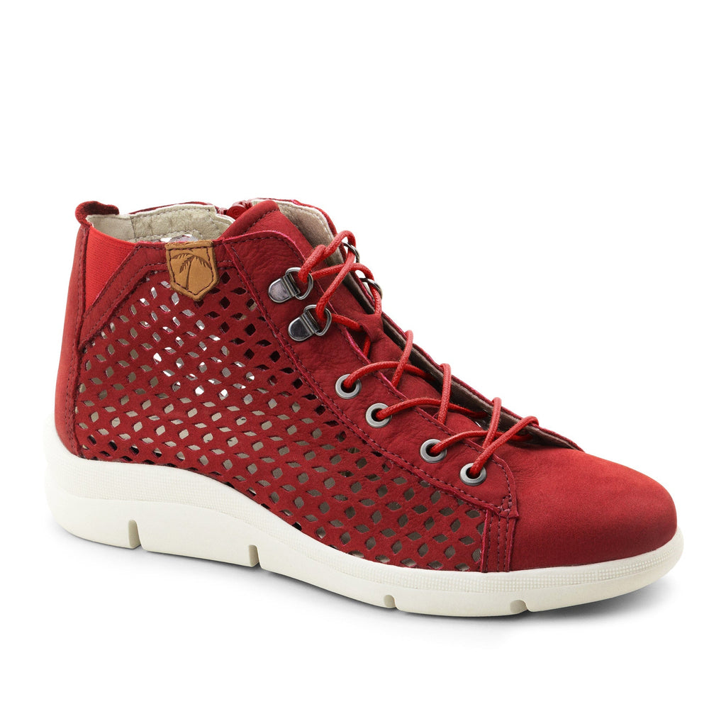 Dromedaris Victoria Perforierte Leder Sommer Bootie