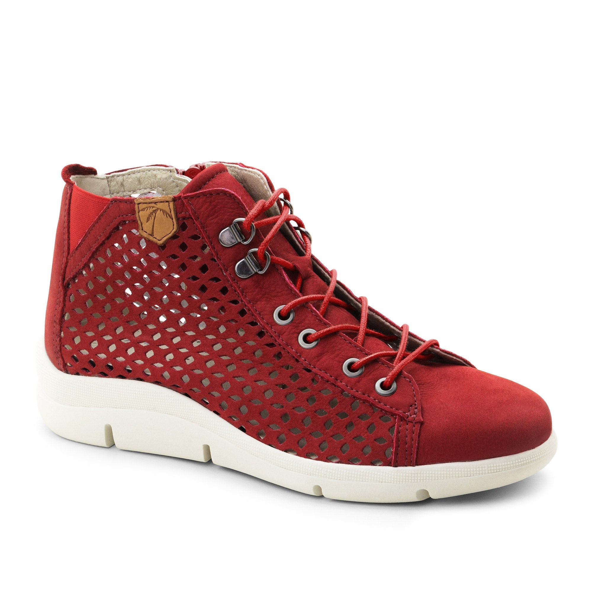 Dromedaris Victoria Perforierte Leder Sommer Bootie