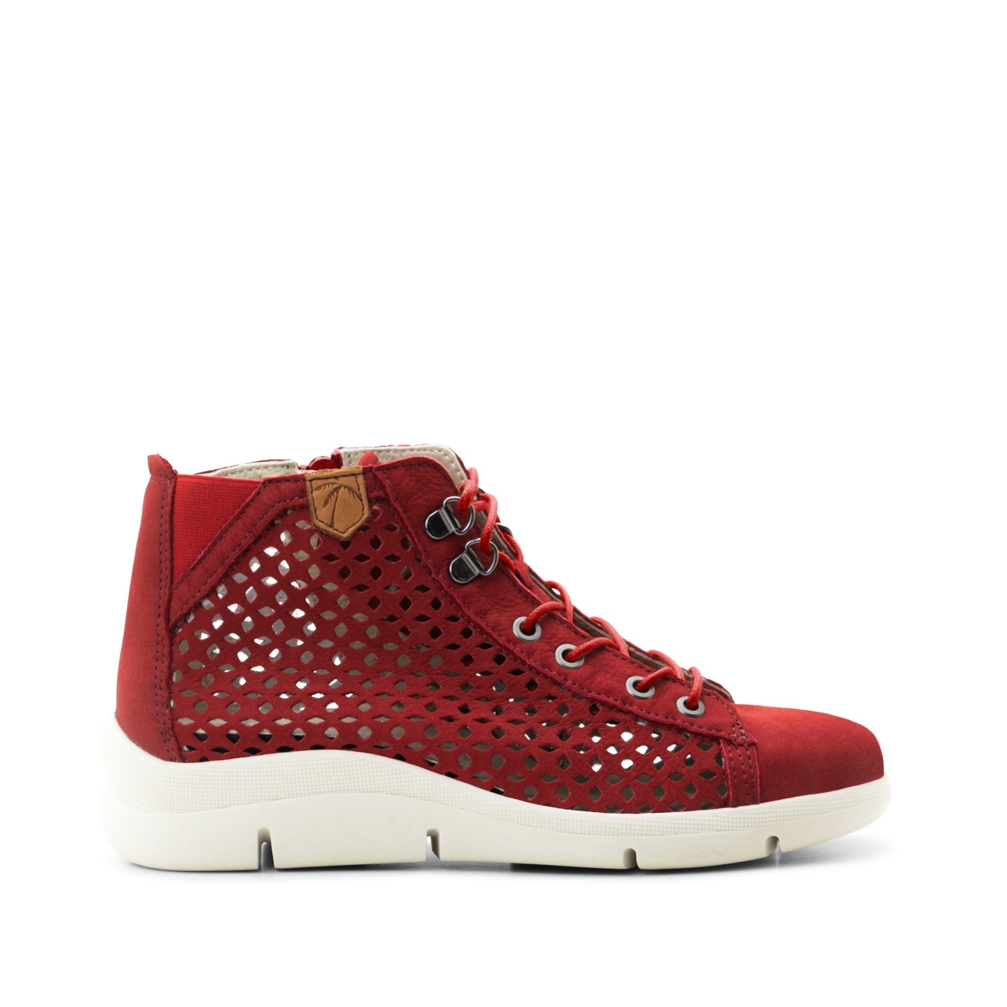 Dromedaris Victoria Perforierte Leder Sommer Bootie