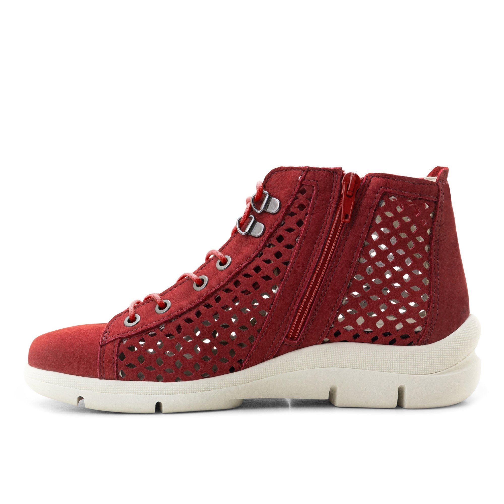 Dromedaris Victoria Perforierte Leder Sommer Bootie