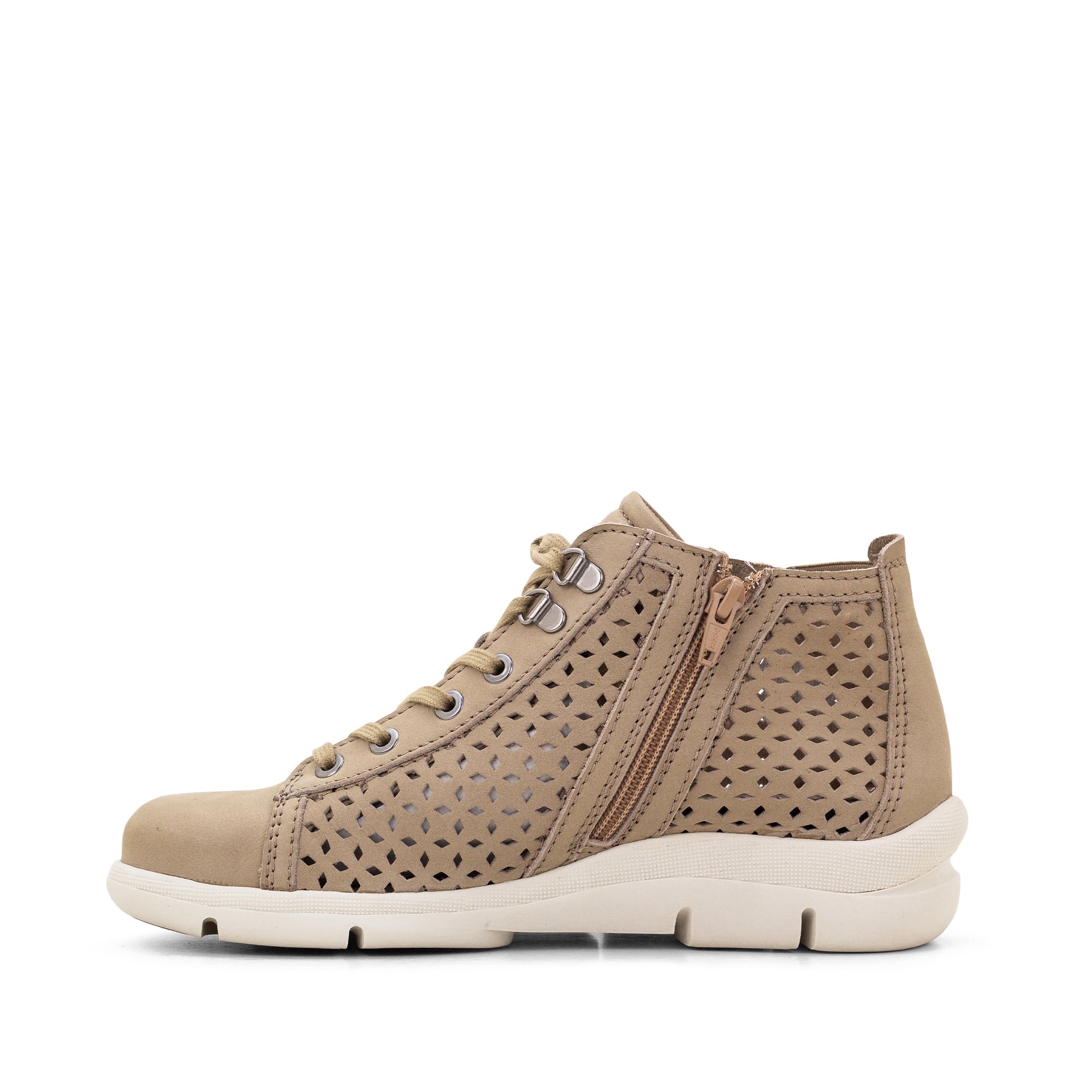 Dromedaris Victoria Perforierte Leder Sommer Bootie